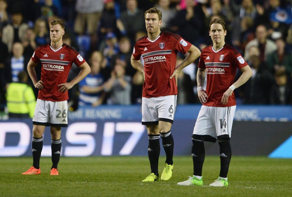  Fulham were dejected after conceding the goal from the spot - and things didn't change afterwards