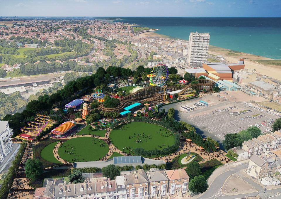  An artist's impressionof the newly renovated Dreamland after a £25 million makeover last winter