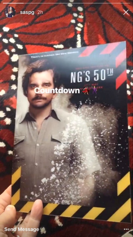 Themed on this poster for hit Netflix series Narcos