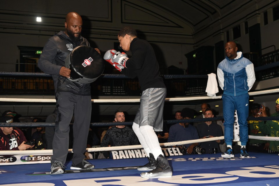 Floyd Mayweather was in London alongside protege Gervonta Davis ahead of his title fight against Liam Walsh