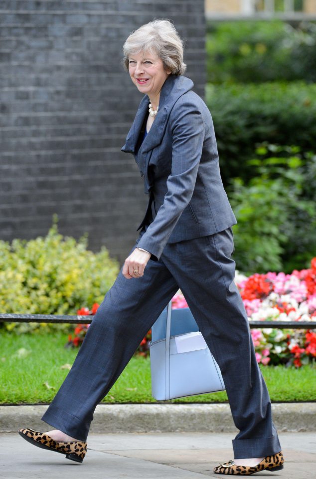  Prime Minister in leopard print flats