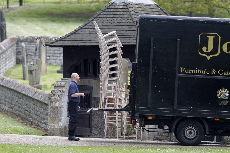 Final preparations are taking place at St Marks Church in Englefield in time for Saturday when Pippa Middleton will marry James Matthews