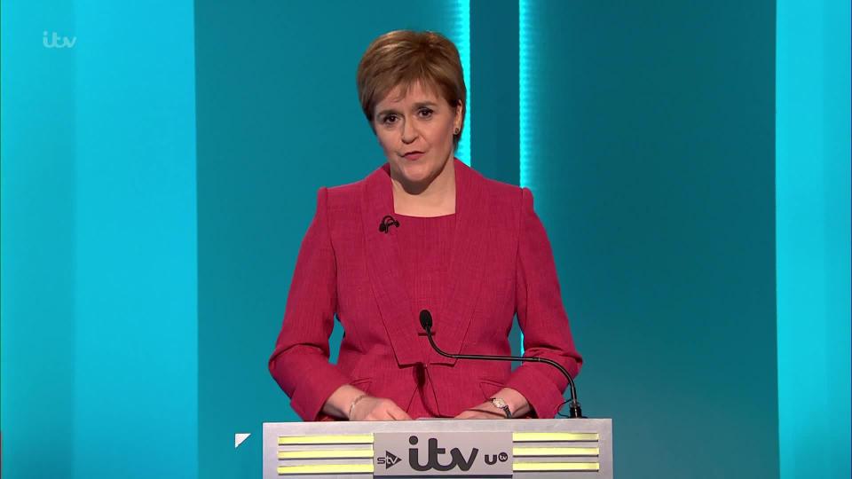  Nicola Sturgeon mocked Ukip, saying they were doing nothing but backing up Mrs May