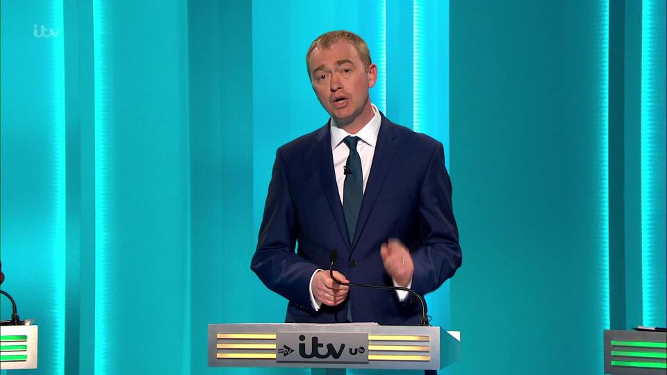  Tim Farron attacked the Prime Minister for heading towards a hard Brexit