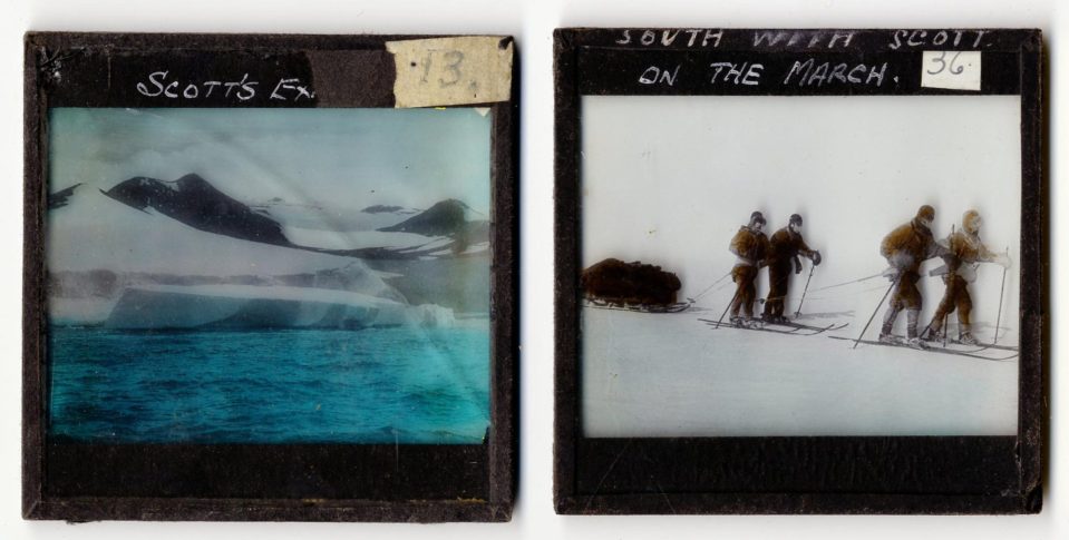  The stunning Antarctic landscape features in a number of the slides