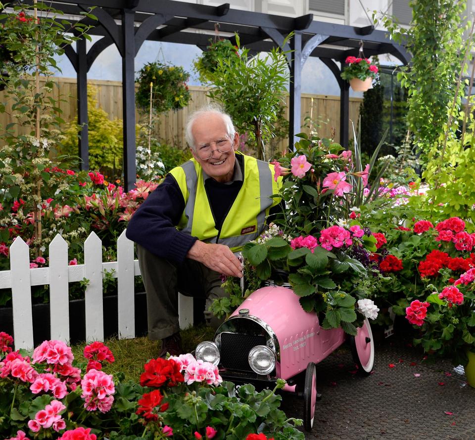  Gardening editor Peter Seabrook celebrates four decades at the newspaper with his Back Garden exhibition at the Chelsea Garden Show