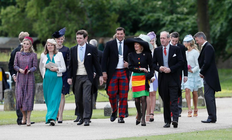  Colourful guests turned out for the wedding of the year