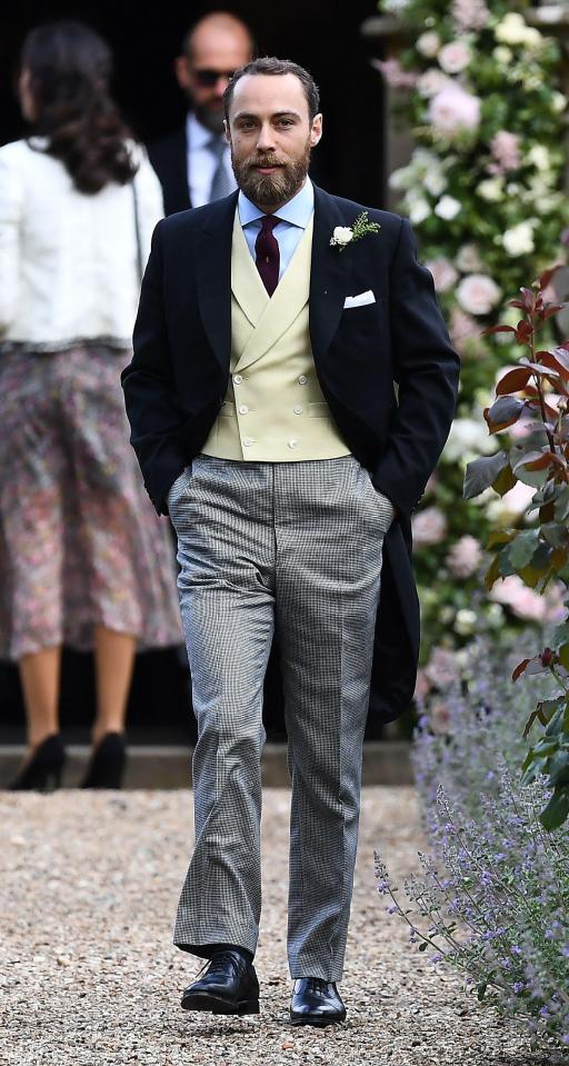  The bride's brother James Middleton wore tartan trousers to fit with the Scottish-themed wedding