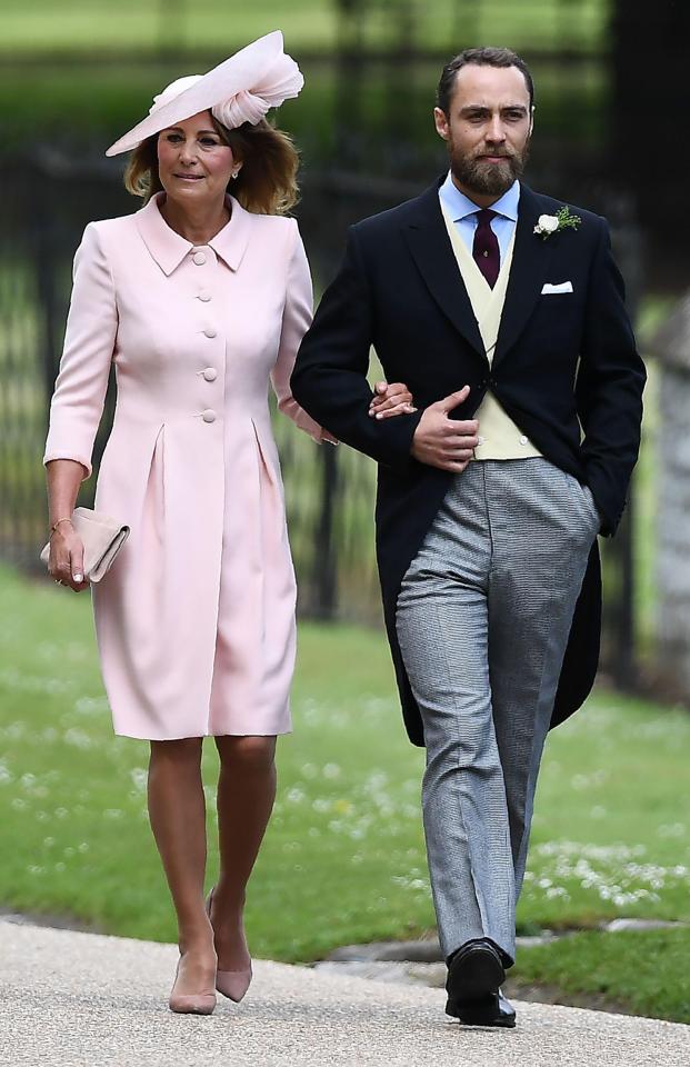  Proud husband-to-be James with mum Carole