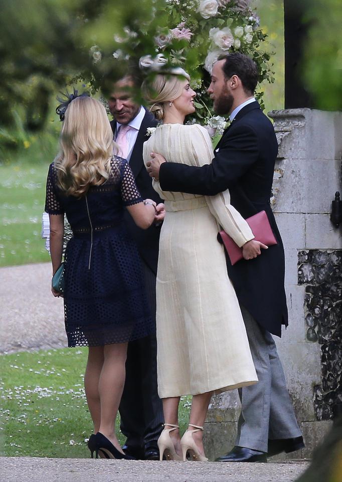  TV personality Donna Air embraces her boyfriend James Middleton