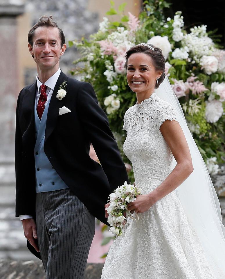  Husband and wife... James Matthews and Pippa Middleton tied the knot