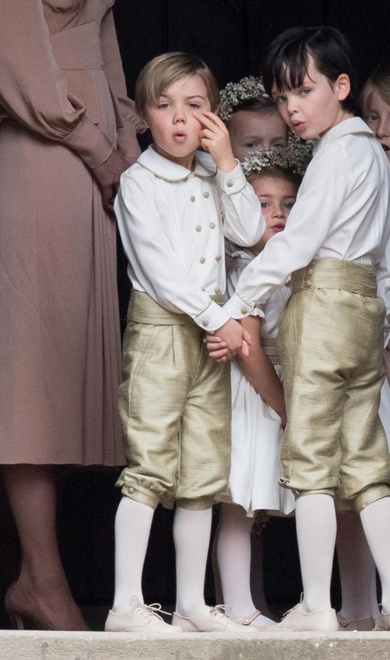 The lad was one of Pippa Middleton’s and James Matthews’ page boys alongside Prince George