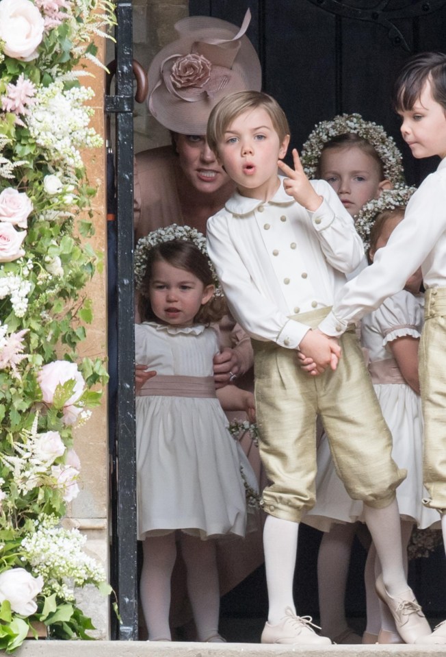 The unfortunate hand gesture happened in front of Kate Middleton and Princess Charlotte