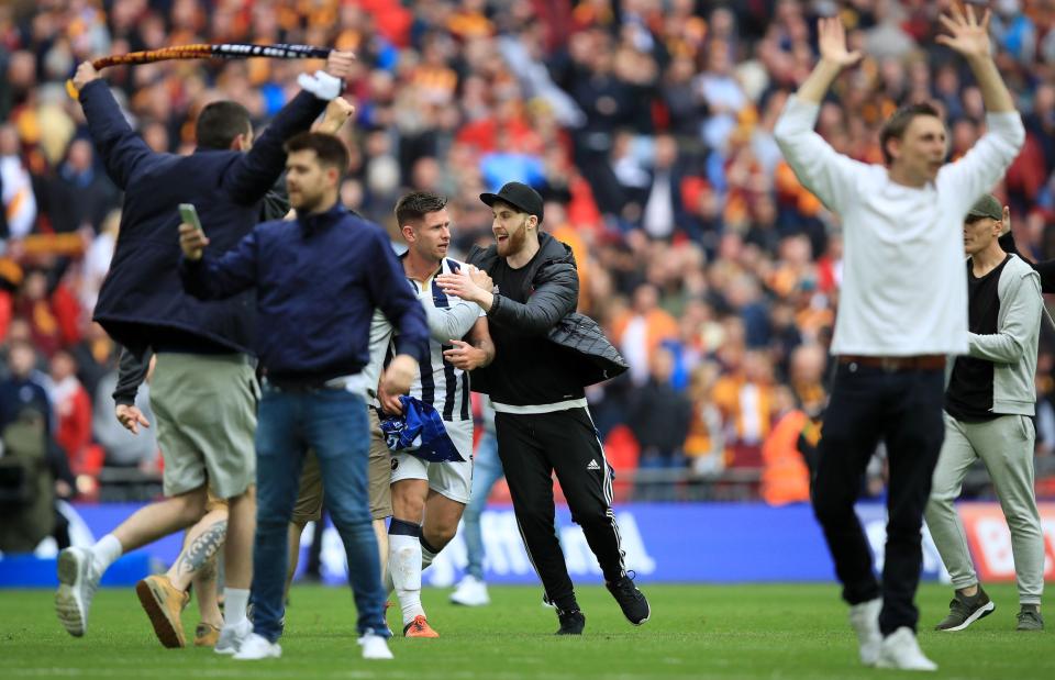  It was the first time the Wembley pitch had been invaded