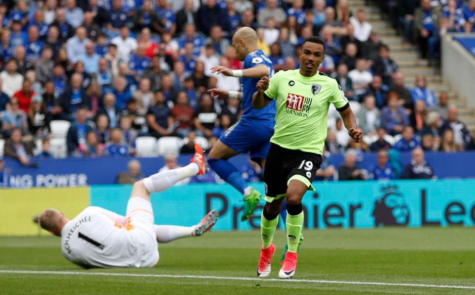  Junior Stanislas scored the opener after Kasper Schmeichel had saved well