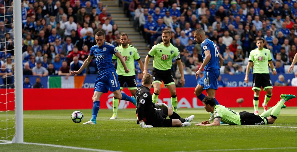  This Jamie Vardy strike was ruled out for offside