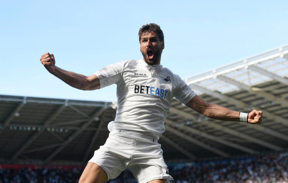  Fernando Llorente scored the winner for Swansea