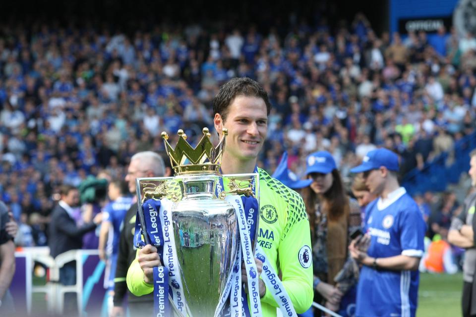  Asmir Begovic lifted the Premier League title with Chelsea