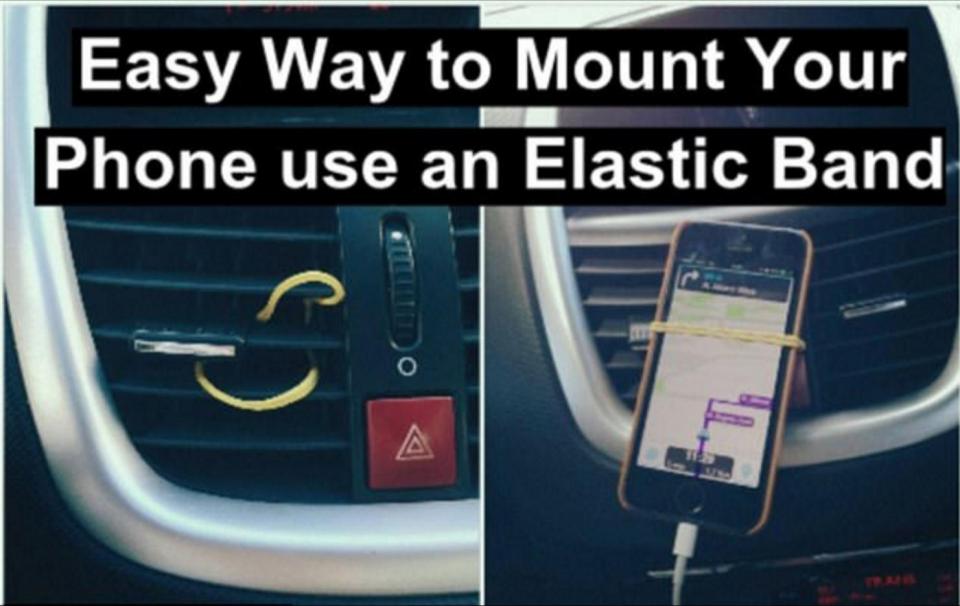  Using your phone as a sat nav? Try this handy holder trick