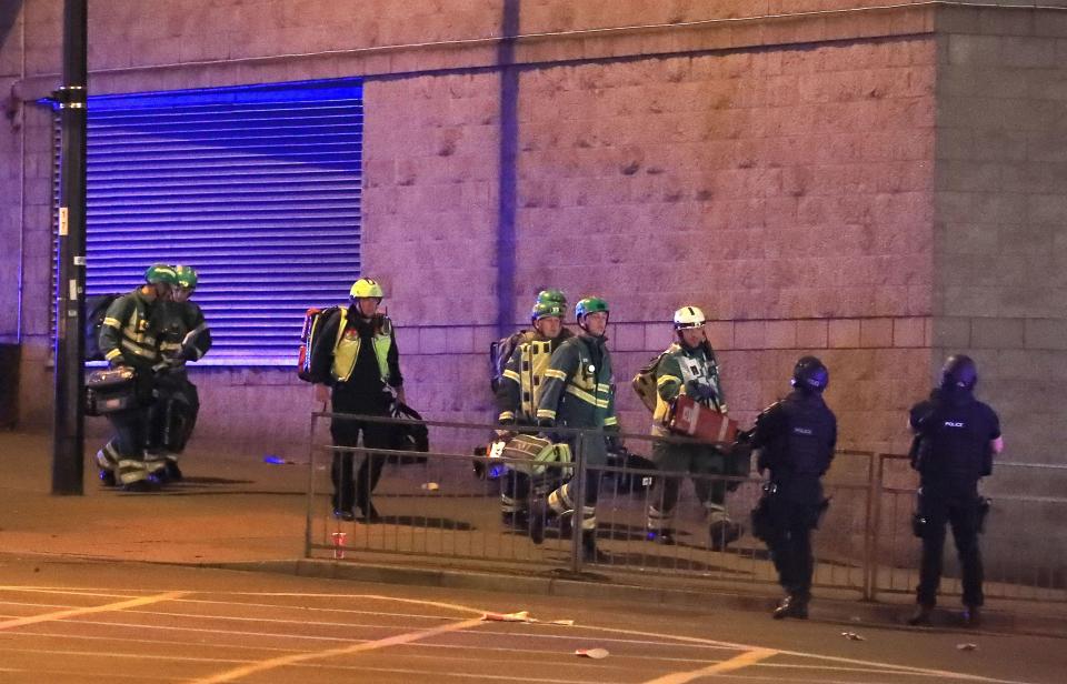  Medics rushed to the scene on Monday to help the victims