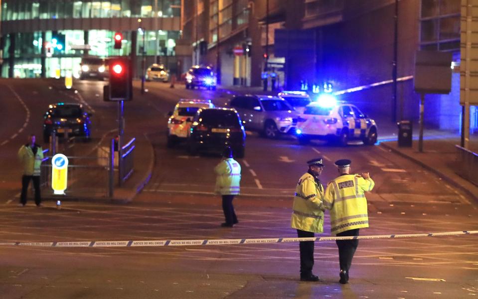  Emergency services rushed to the Manchester Arena last night to tend to the injured