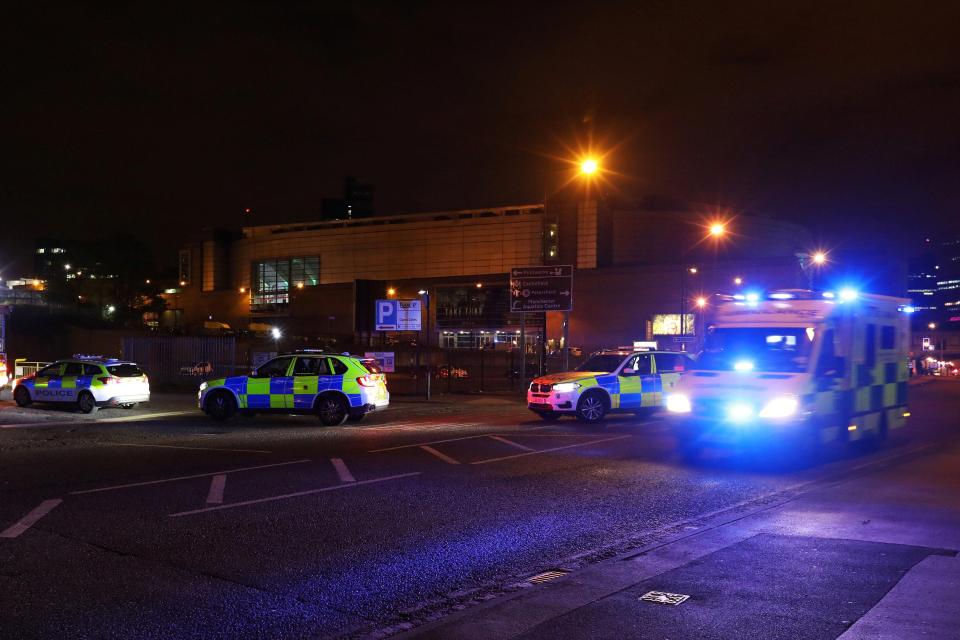  Police cordoned off the scene after the horrific attack last night