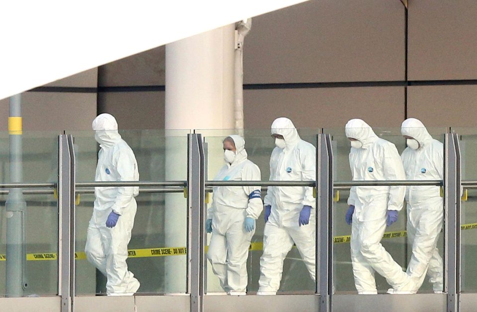  Forensics teams were spotted entering the arena on Tuesday