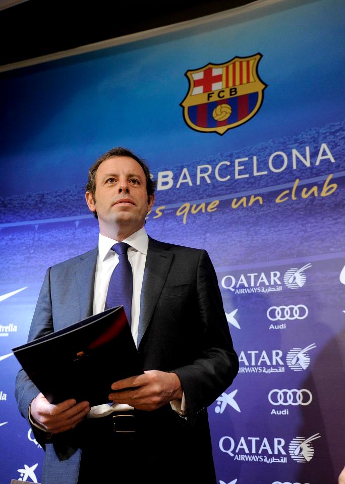  Sandro Rosell replaced Joan Laporta as Barcelona president in summer of 2010