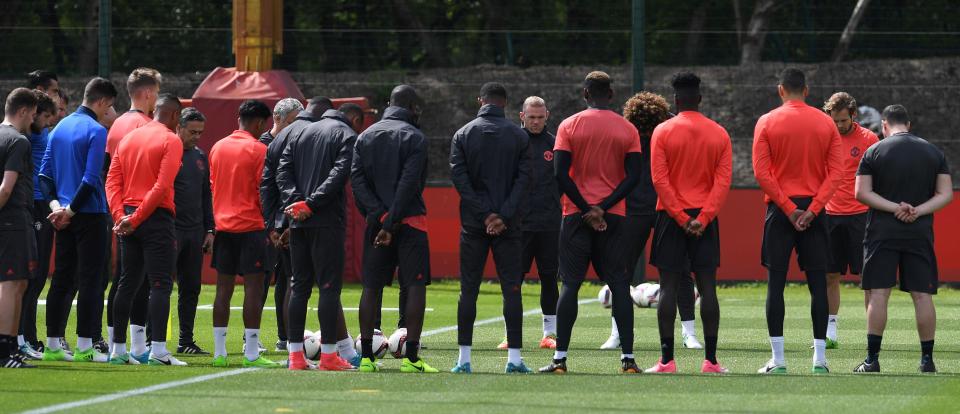  Manchester United held a minutes silence for the victims of the Manchester terror attacks