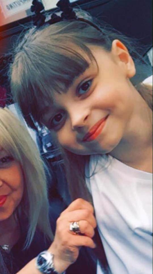  Eight-year-old Saffie-Rose Roussos is the youngest victim to have been killed in the suicide bomb attack