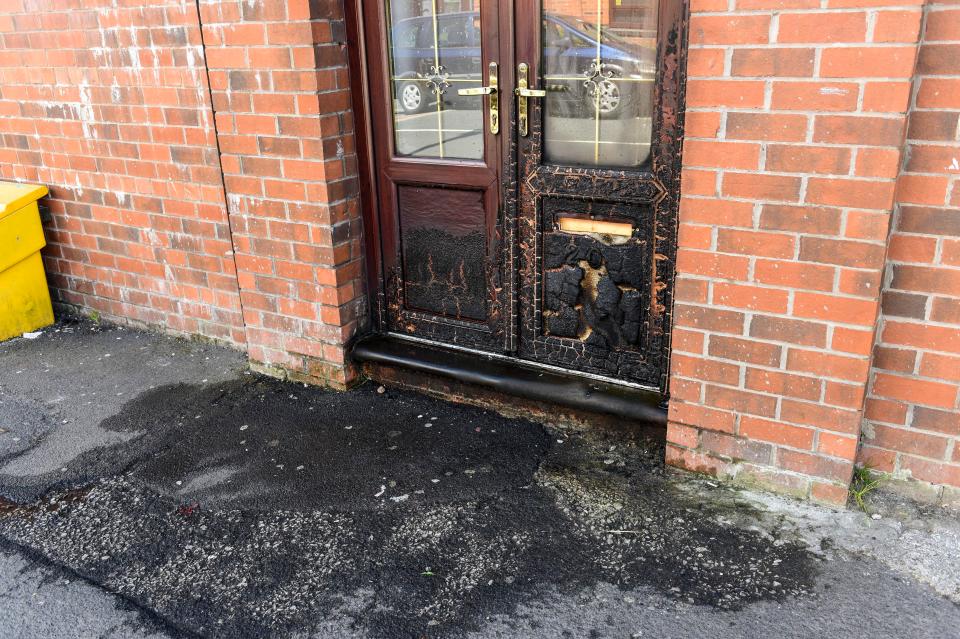  The fire was reportedly started through the letterbox