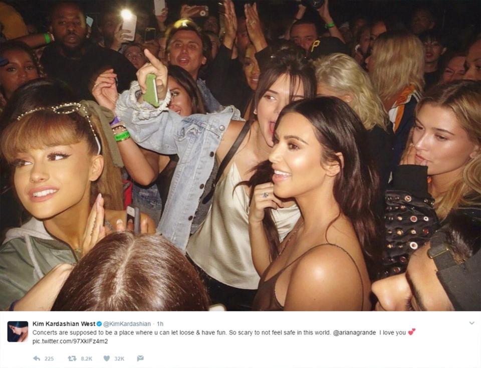  Kim Kardashian was slammed by followers over a pic of her and Ariana Grande she used to pay tribute to the victims of the Manchester terror attack