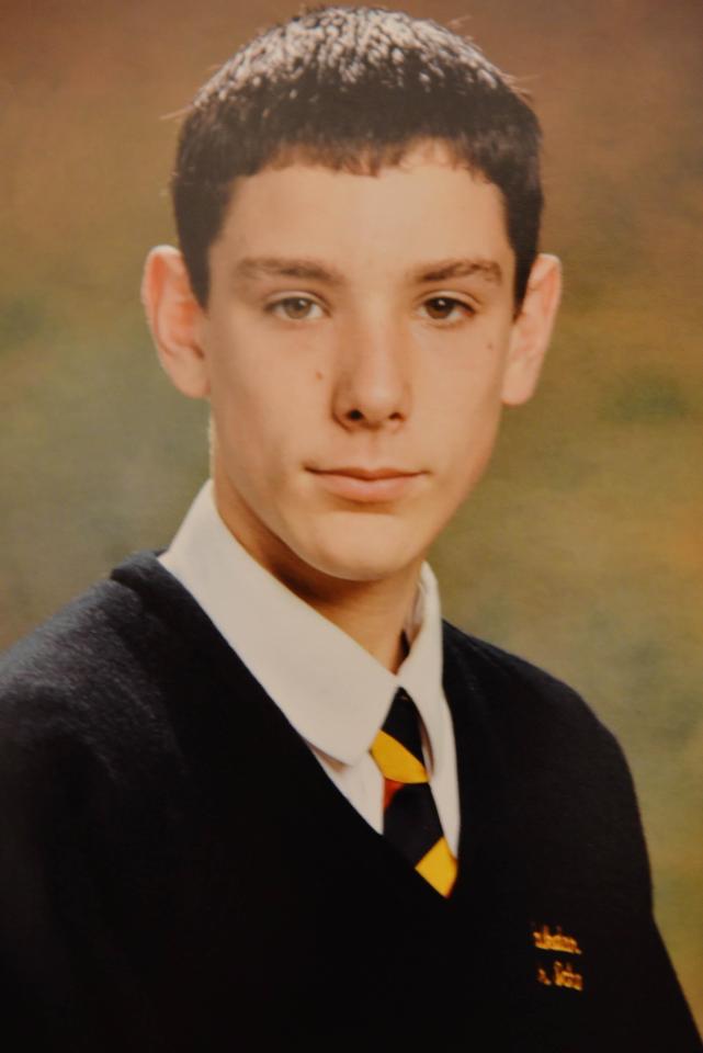  Family photo of Chris as a school boy