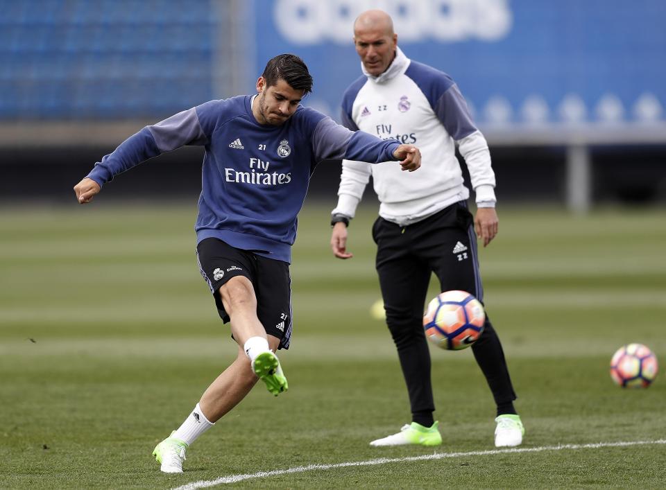  Alvaro Morata is frustrated at playing second-fiddle under Zinedine Zidane