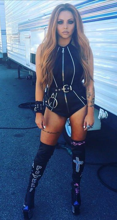  Jesy Nelson was also wearing a racy number in the behind-the scene snap