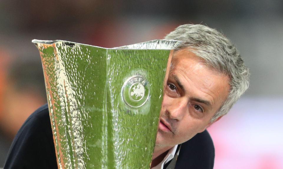  Jose Mourinho's Manchester United became the first team outside of Spain in over four years to win a major European tournament