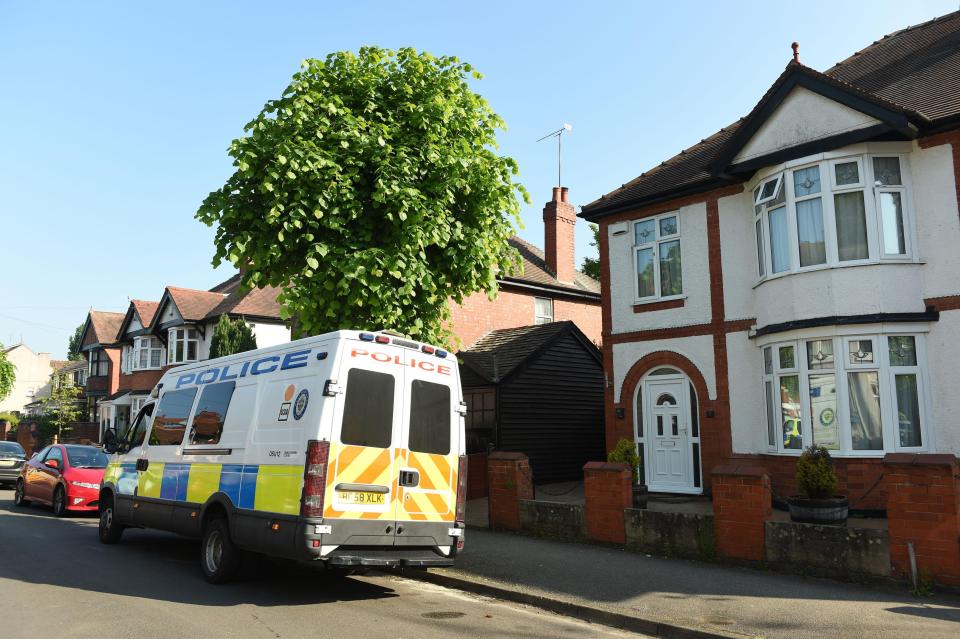  Police were seen entering the house owned by a Libyan-born dad-of-five today