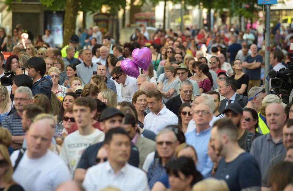  The site in the centre of the city welcomed a steady stream of visitors paying tribute to those caught in the tragedy