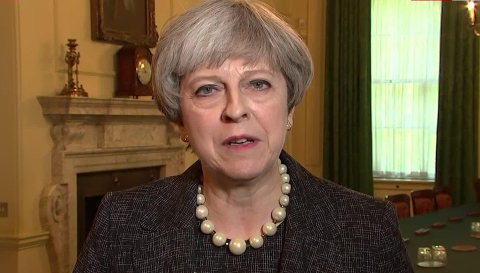  The PM said she would ‘make clear’ to Donald Trump shared intelligence ‘must remain secure’