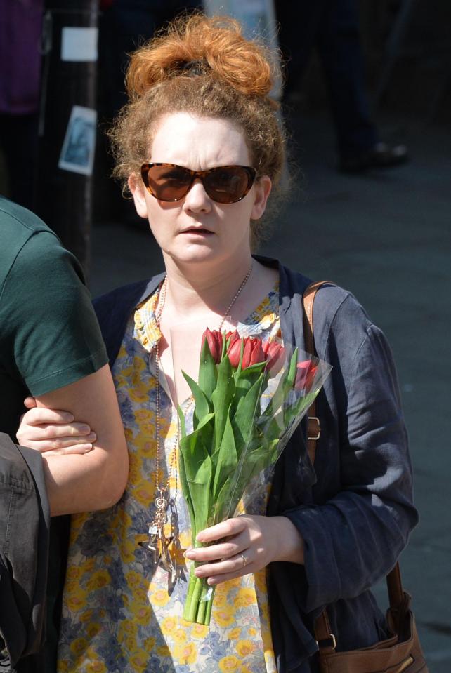  Corrie star Jennie McAlpine joined the huge crowds for minute of silence