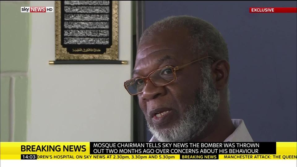  Abdullah Muhsin Norris described the incident when he confronted Abedi in the mosque