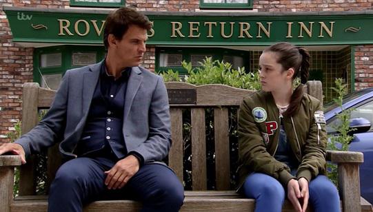  Maxine's bench is already on the cobbles