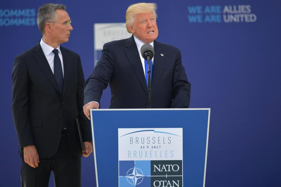  Trump blasted other Nato members over their defence spending today