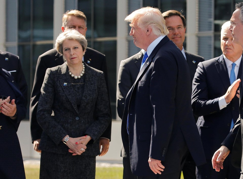 Things are awkward between Trump and PM Theresa May after a US intelligence leak 