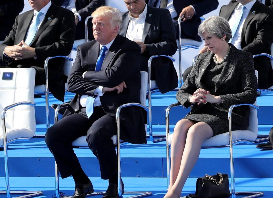  The pair met for just the second time today at a Nato summit