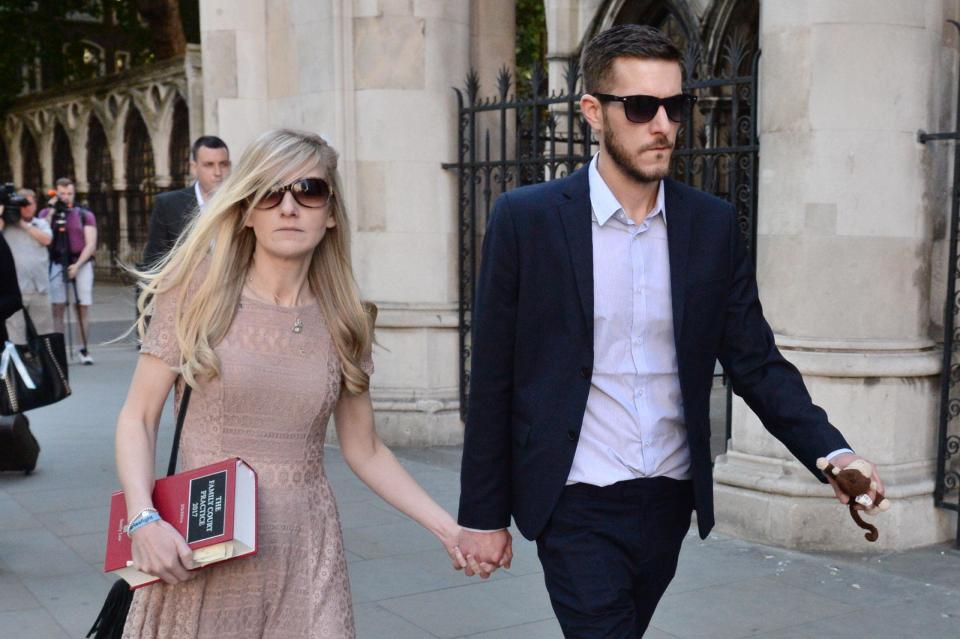  Charlie's parents, Chris Gard and Connie Yates, seen here leaving the Court of Appeal on Thursday, lost their latest legal bid to take their tot to the US for experimental treatment