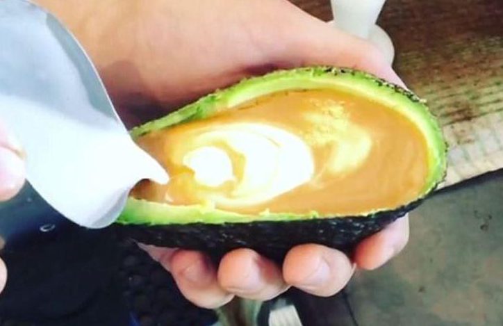  Coffee in avocado skins... We've seen it all now