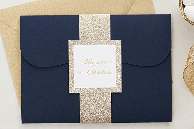  These wedding invitations cost £6.60 per invite