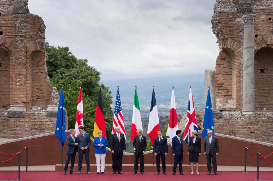  World leaders gathered for the G7 summit today in Italy