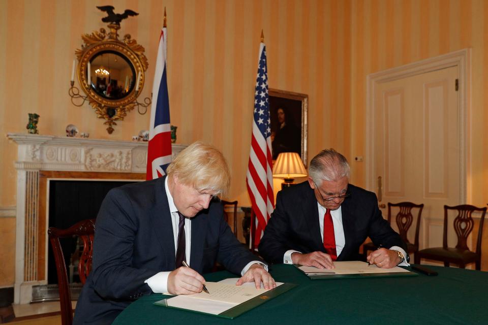  Boris Johnson and Rex Tillerson wrote messages of condolence to Manchester victims today